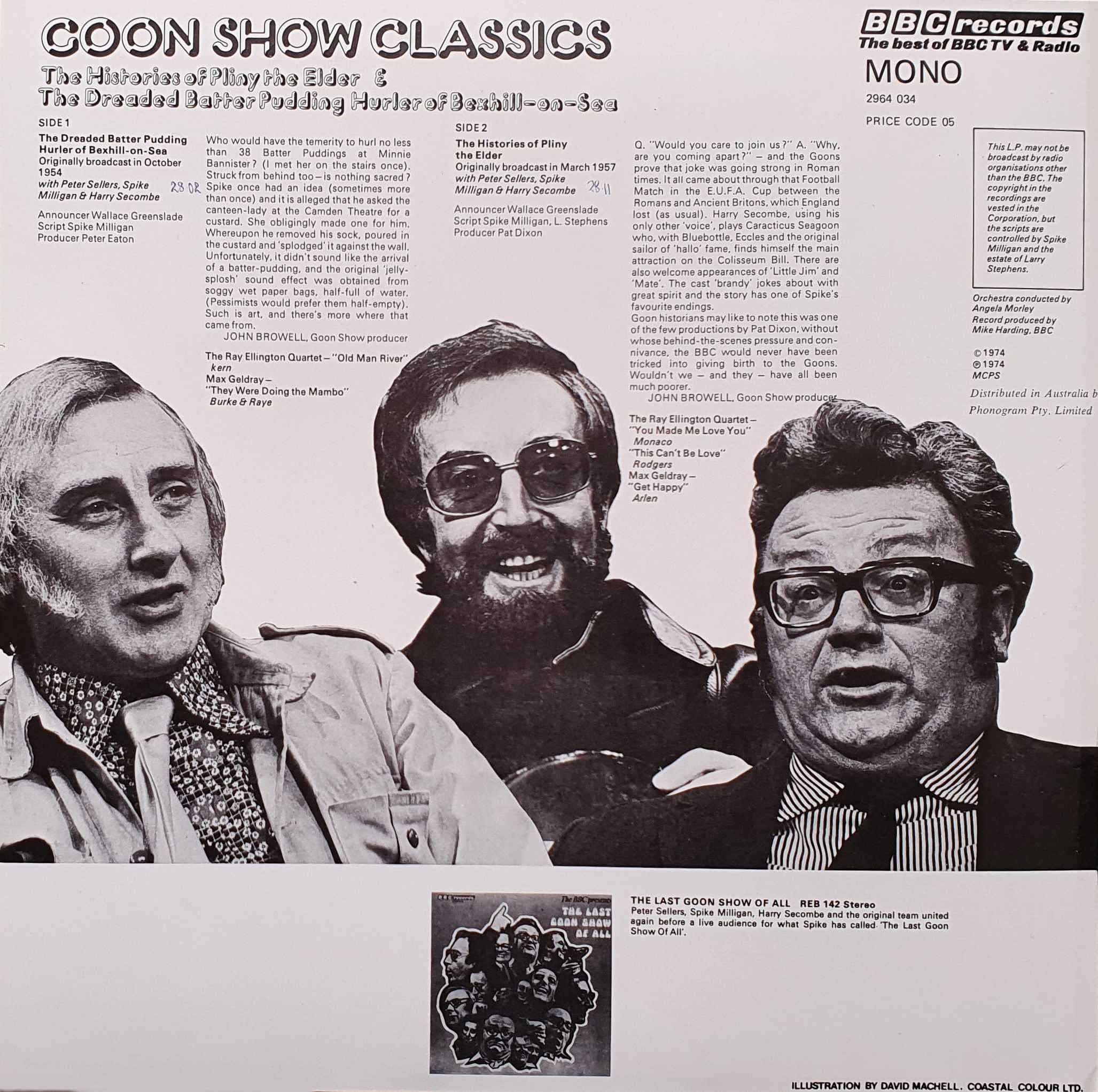Picture of 2964 034 Goon Show Classics by artist The Goon Show from the BBC records and Tapes library